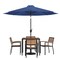 Flash Furniture Patio Set-35" Table-4 Chairs-Navy Umbrella-Base XU-DG-810060064-UB19BNV-GG - alternate 9